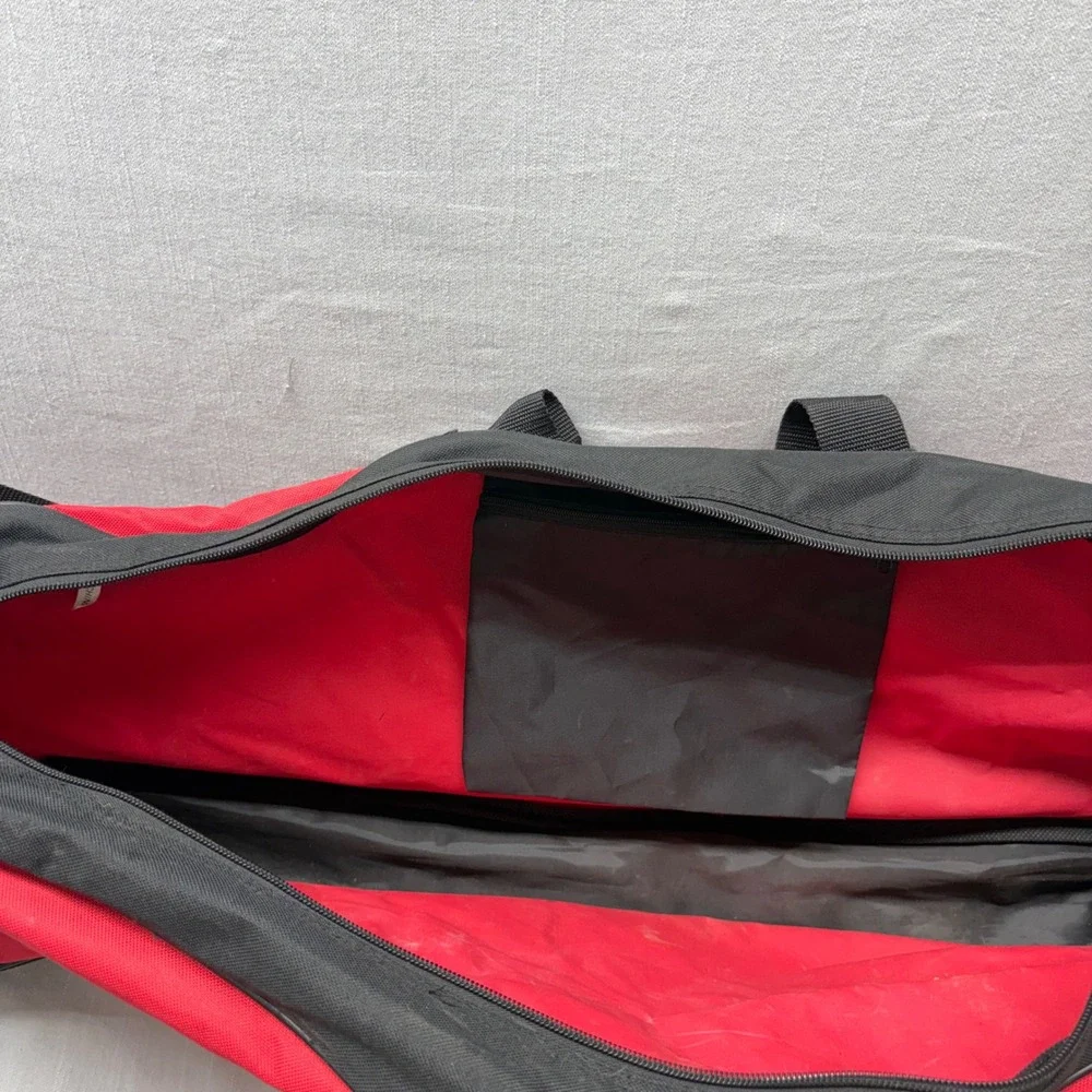 Rawlings Baseball Equipment Bag Large 32 Inch Red Black Bat Gear Duffel Bag